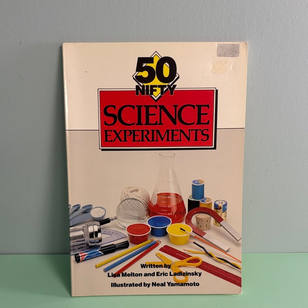 1992 50 Nifty Science Experiments Kid Book, Kid Educational Science Fun Activity